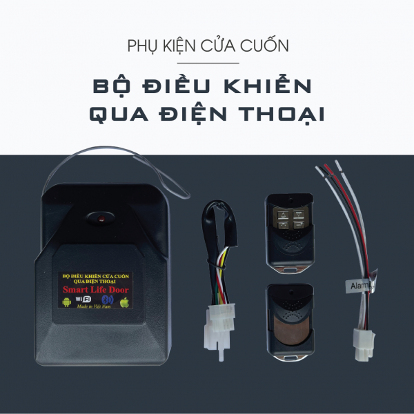 Bộ điều khiển cửa cuốn bằng điện thoại